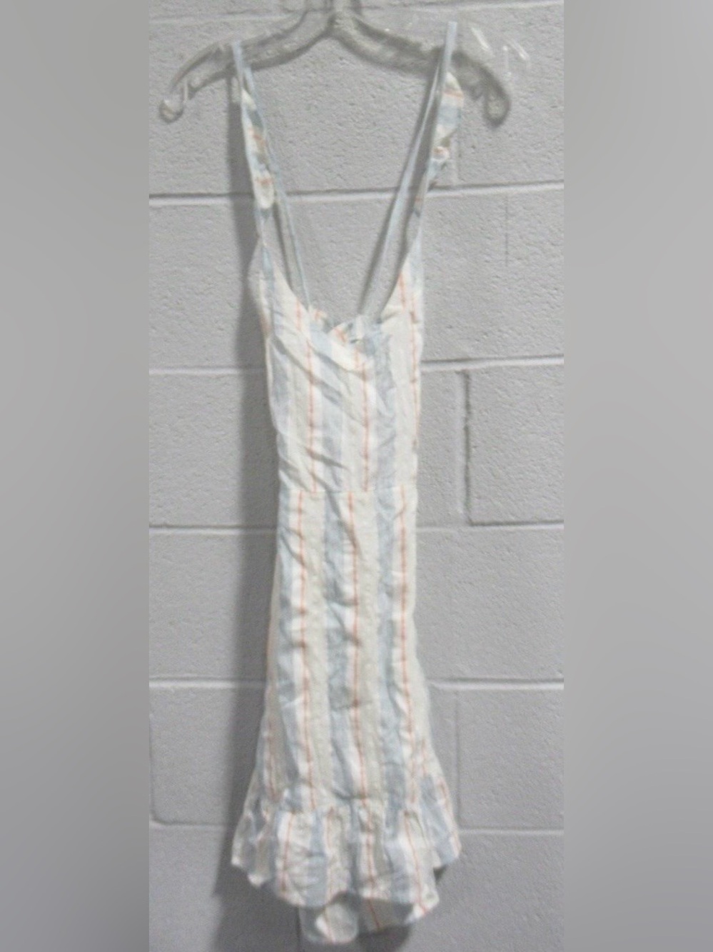 Roxy Striped Ruffle Shoulder Mini Dress - Picture 3 of 6